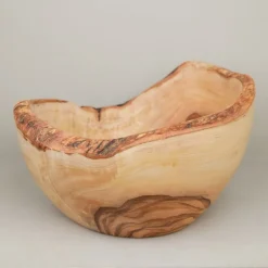 Saladier rustique en bois d'olivier