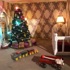 Salle de jeux pour maison de poupée