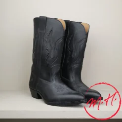 Santiags La Botte gardiane cuir naturel noires