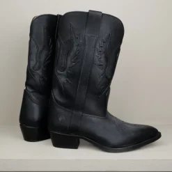 Santiags La Botte gardiane cuir naturel noires