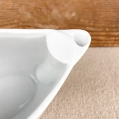 Saucière gras / maigre en porcelaine