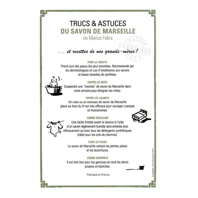 Savon de Marseille à l'huile végétale400 g