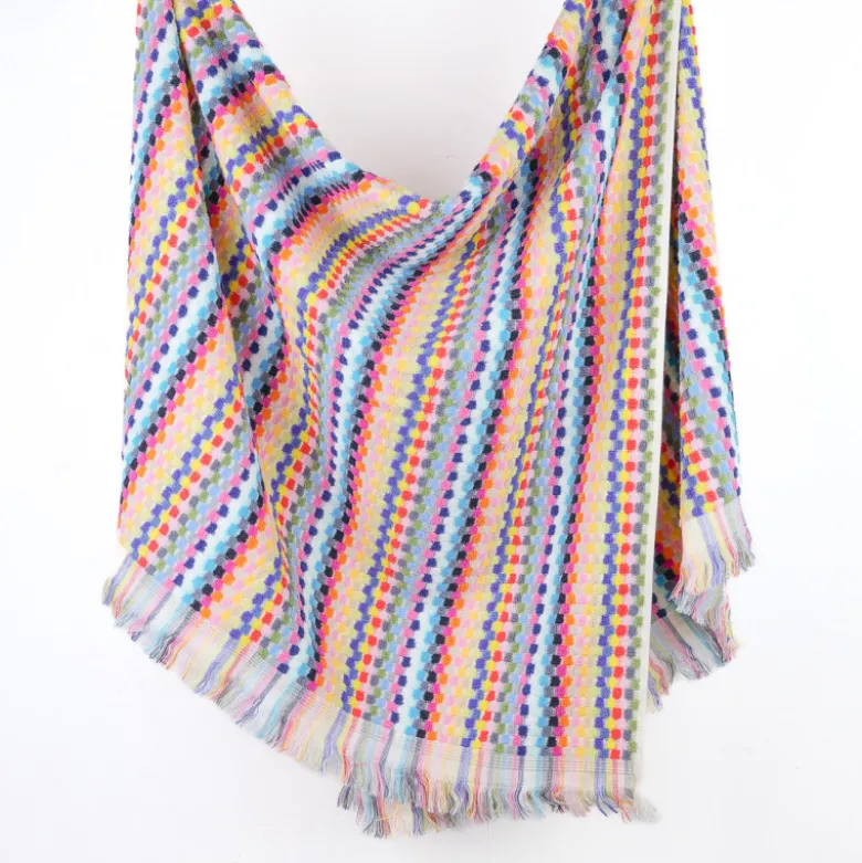 Serviette de plage multicolore