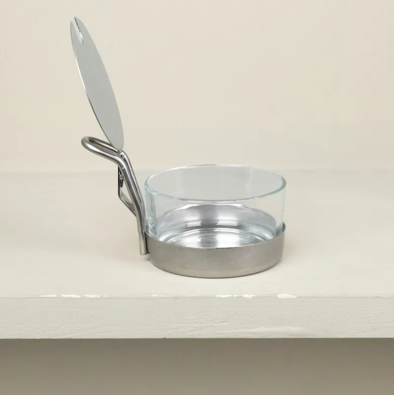 Serviteur à parmesan inox