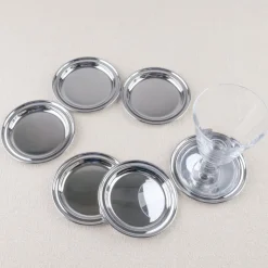 Set de 6 sous-verre inox