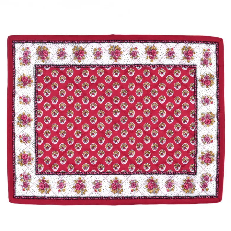Set de table Fleur d'Arles rouge Souleiado
