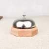 Sonnette de comptoir socle bois