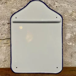 Support à ustensiles émail liseré bleu