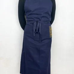 Tablier en coton bleu Maison Empereur