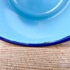 Tasse "Bouilloire" en émail turquoise