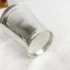 Timbale de naissance en étain brillant