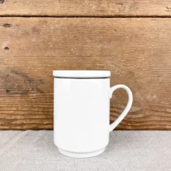 Tisanière en porcelaine blanche 0,30L