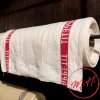 Torchon au mètre - bon appétit rouge lin