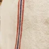 Torchon au mètre - Tricolore blanc
