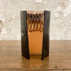 Étui porte-clés en cuir noir