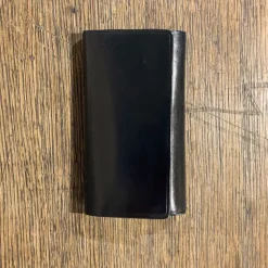 Étui porte-clés en cuir noir