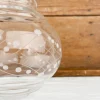 Verre de lampe tulipe arrondi avec motifs ciselés