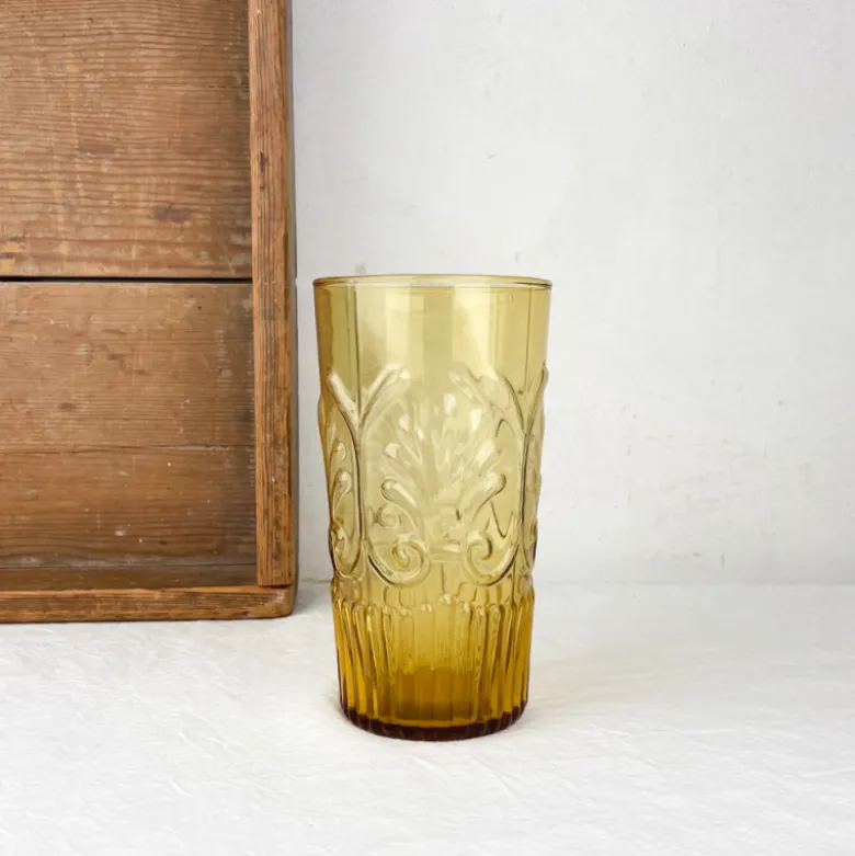 Verre motif Palmes