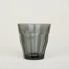 6 verres Picardie 25 cl gris fumé