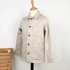 Veste en laine écrue Le Laboureur