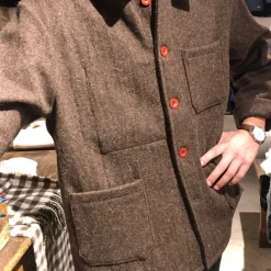 Veste en Laine marron Le Laboureur