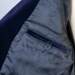Veste Gardian Femme Velours Bleu