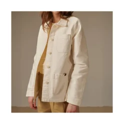 Veste moleskine blanche Femme Mont Saint Michel
